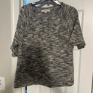 LOFT ruffle sleeve sweater